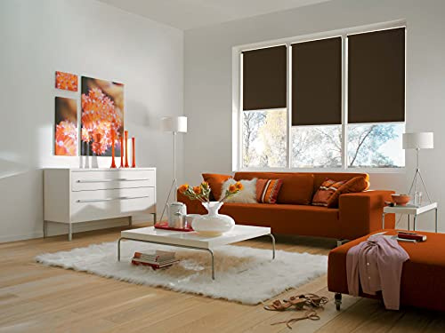 Sunlines Smart Style Elektrisches Rollo, Polyester, Mokka, 90 x 180 cm