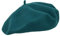 MELEGARI Baskenmütze für Damen, 100 % Wolle, Roma Beret, hergestellt in Italien, türkis 84, One size