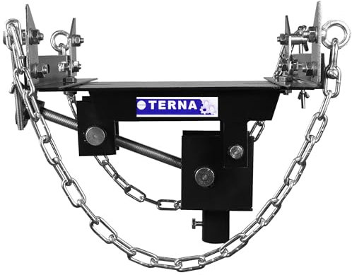 Terna Adapter für Getriebeheber Positionierer Faulenzer Motorheber hydraulisch 500Kg Zwei Ketten
