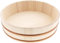 TIKUSAN Wooden Hangiri Sushi Rice Mixing Tub PP Band Made in Japan Made of Momi Fir Sushi Rice Bowl Sushi Oke (33cm)