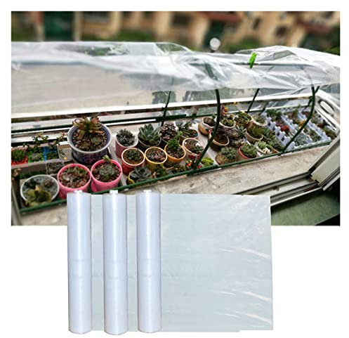 WIGING Film Plastique De Serre pour L'horticulture Et l'agriculture, Revêtement Végétal De Serre en Polyéthylène, Bouclier Thermique De Serre Résistant Aux UV((WxL) 2x1m)