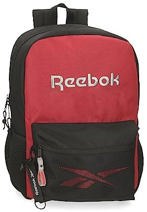 Reebok Portland Laptop-Rucksack, Schwarz, 31 x 44 x 15 cm, Polyester, 20,46 l, Schwarz, Talla única, Laptoprucksack
