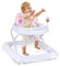 GOPLUS Trotteur Bébé Fille Garçon 6-36 Mois, Trotteur Bebe Evolutif 2 en 1 avec 3 Jouets, Trotteur Pliable Hauteur Réglable à 3 Niveaux, Marcheur pour Bébé avec Coussin Souple Détachable, Rose