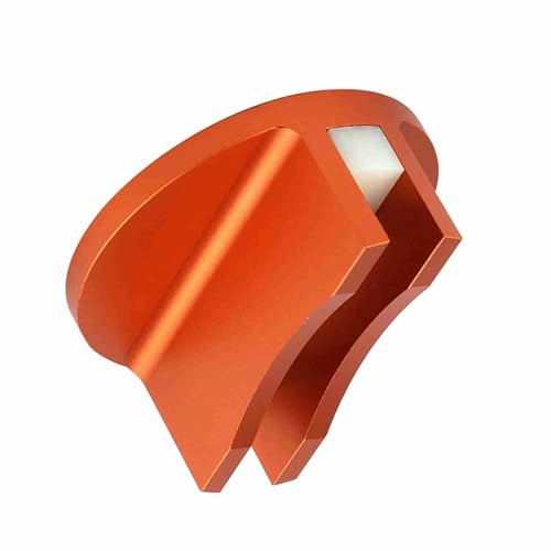 Wagenheber-Pad, Magnetisches Wagenheber-Pad aus Aluminiumlegierung, Gerillter Wagenheber-Schienenadapter, Orange