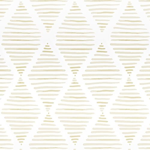 Arthome Beige Streifen Klebefolie Abziehen und Aufkleben Tapete Abnehmbare Moderne Vinyl Geometrische Folie für Haus Bad 44cmx6m Selbstklebende Möbelfolie Backsplash Papier