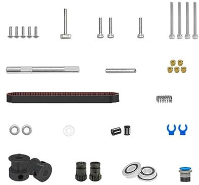 DEBLAN 3D-Druckteil M4 Extruder-Zubehör-Kits STL-Montage-Hardware-Pack für Voron Spacer 80T Gear Guidler Latch End Drucker (Farbe: M4 Hardware-Set B, Größe: 1 Set)