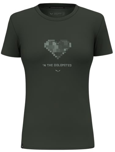 Salewa Pure Heart Dry T-Shirt Women, Green, XL