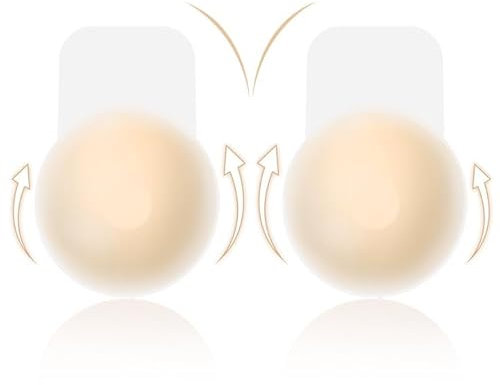 Brightdeal Klebe BH Push Up für Grosse Brüste – 1 Paar Klebe BH Rückenfrei Trägerloser Unsichtbarer