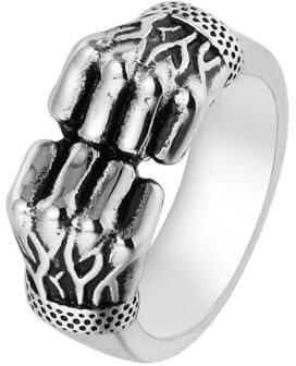 Gu Feng Accessoires Persönlichkeit Vintage Faust Herren Titan ring