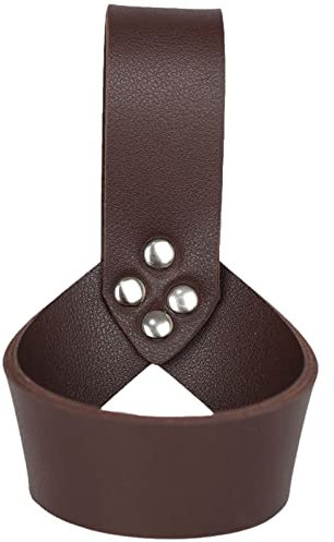 Axe Holster - Hammer Holster for Waist, 5.9x2.9inch Leather Hammer Holder | Hammer Holster Axe Hammer Leather Tool Holster, Waist Holster for Costume Cosplay (Black, Dark Coffee)