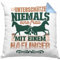 Trendation Haflinger Kissen mit Füllung 40x40 Geschenk Reiterin Geschenkidee Pferde (Blau)