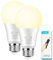 GRV 12W A60 ampoule intelligente avec une télécommande 2.4GHz,changement de couleur ampoule led, dimmable 3000-6500K,1000LM,base E27, Home Decor,1 télécommande et 2 ampoule