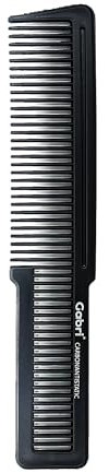 Gabri Flat Hair Comb Top Comb Barber Styling Hair Cutting Durable Detangler - Professional Hairdressing Tools, Anti Static Heat Resistant, Strong & Durable (Matte Black 20cm, Classic)