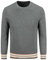 WKAYsIV Herren Mantel Lederärmel Shirt Einfarbig Casual Business herren Crewneck Pullover Einsatz Babytrage (Dark Gray, L)