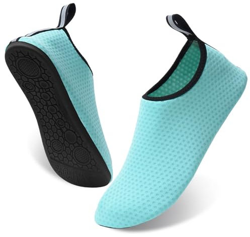 HTRTRR Chaussons Aquatiques Homme Femme – Chaussures de Yoga et de Piscine Antidérapantes Séchage Rapide, Confortables & Légères, Tailles 40/41 EU