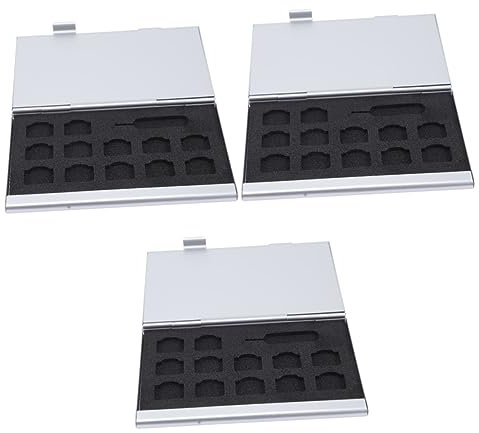 ULDIGI 3 Stücke Leichte Telefon Karte Lagerung Box Für Speicher Karte SIM Karten Organizer