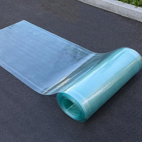 1.5mm Polycarbonate Greenhouse Roof Panel Outdoor Canopy Carport Cold Frame Replacement Shed Panel Double Side Protection 1m x 3m Durable Plastic Cover for Garden Structures