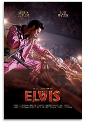 HHTTXXYY Elvis-Filmposter im Vintage-Stil, Horror-Filmposter, Ölposter, Wandkunst, Gemälde, Schlafzimmer, Zuhause, 30 x 45 cm, ungerahmt, 3 Stück