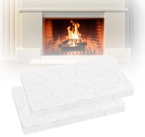 Sudnsadaks 2 Stücke Keramikwolle für Bioethanol, Keramikschwamm für Bioethanol Kamin, Bioethanol Ersetzen Sie den Docht, Tischkamin Ethanol Ceramic Sponge, Ceramic Wool Gilt für Spirituskocher, Kamin