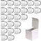AL PRODUCTION Juego de 24 tazas de sublimación con caja, tazas blancas de 330 ml de cerámica para café, té, leche, apto para impresión por sublimación (negro, 24 unidades)