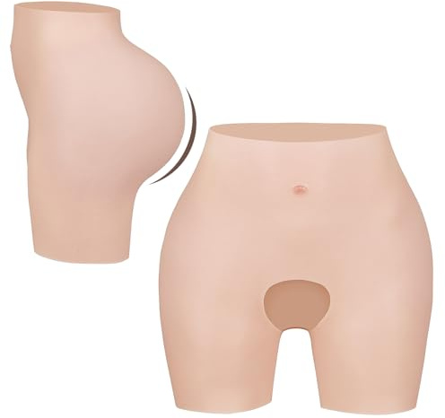 JVTUNG Culotte en Silicone Pour fesses, Renforts Pour hanches, Culotte en Silicone Pour vêtements Crossdresser, masculin à féminin