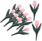 TOGEVAL 10 Pièces Bordure de pelouse Mini clôture pour Jardin clôture de Jardin décorative Escriptions de la frontière de Jardin Bordure de Paysage Jardins PVC Rose