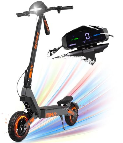 Kukirin G2 - Monopattino elettrico per adulti, motore 800 W, batteria 48 V 15 Ah, autonomia fino a 55 km, monopattino pieghevole portatile con touch screen LCD HD