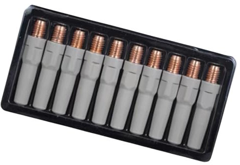 Fazvncv Puntas de soldadura de 40 mm, punta de boquilla de 0,8/1,0/1,2 mm, puntas de soldadura para equipos industriales de antorcha de soldadura