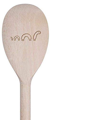Azeeda 30cm 'Loch-Ness-Monster' Hölzerner Kochlöffel (SO00010042)