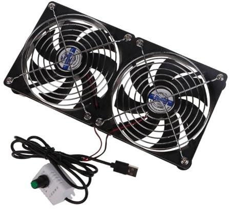 laptop cooler stand USB Fan With Integrated Mesh Pad 3500RPM For Usb Router Broadband Set-Top Box External Mute Cooling Fan 8/12/24cm aptop cooling tray(24cm)