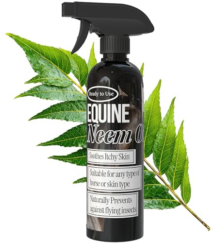 Equine Neem Oil Spray – Natural Fly Repellent & Skin Soother for Horses | Organic Insect & Mite Protection | Coat Conditioner & Itch Relief | Eco-Friendly Horse Care (500ml)