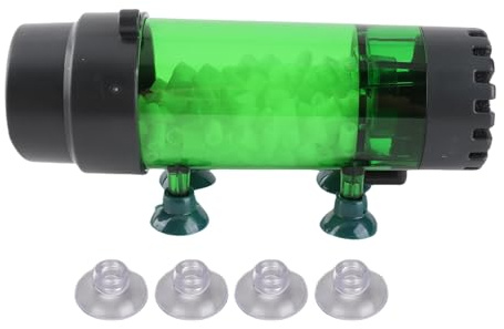 Filtro a letto fluido per acquario Filtro bio media a doppia filtrazione aggiornato per acquario con materiale plastico di alta qualità e cotone filtrante fine