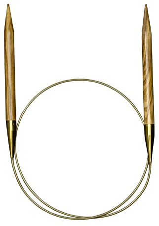 Addi Rundnadel aus Olivenholz, 40 cm x 6,0 mm, Olivenholz, 6 mm