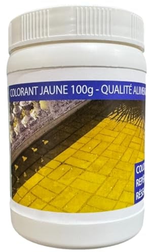 VISIO TECH Colorant de repérage JAUNE 100 g en pot, poudre soluble dans l'eau