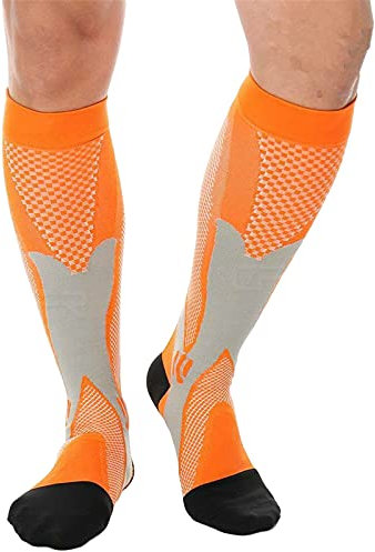 feifanshop Chaussettes de contention pour femmes et hommes 20-30mmHg Meilleures chaussettes de compression pour la grossesse en cours d'exécution