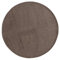 Carpetsale24 Teppich Rund 200 cm Braun, Kurzflor, Einfarbig, Modern, Pflegeleicht, rutschfest, Weicher Bodenteppich für Wohnzimmer, Esszimmer, Schlafbereich