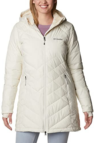 Columbia Damen Lange Steppjacke mit Kapuze, Heavenly