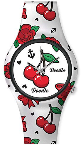 Doodle Watch Damenuhr American Mood Tattoouhr Kirsche Rose Anker DO35002
