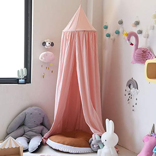 Bed Canopy Cotton Mosquito Net Bedding Round Dome Room Decorations Play Reading Tents