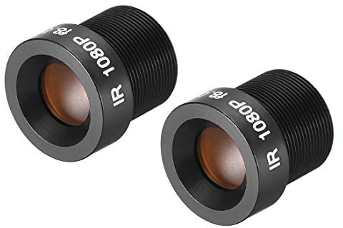 sourcing map CCTV-Kameraobjektiv, 8 mm Brennweite, 1080p, F2.0, 1/3 Zoll Weitwinkel, für CCD-Kameras, 2 Stück