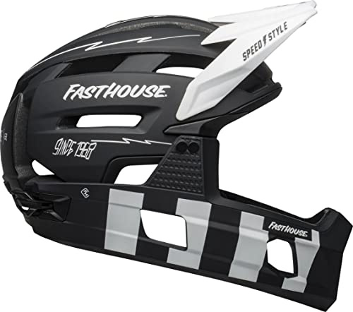 Bell Bike Super Air R Spherical Fahrradhelme Matte Black/White Fasthouse L