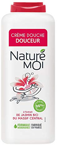 Naturé moi – Gel douche à l’extrait de jasmin bio du Massif Central – Hydrate, nourrit et protège les peaux normales à sèches – 400 ml