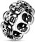 Paula & Fritz® Ring Herren Totenkopf 316L Chirurgenstahl Größe 64 (20,4) Schädelring Herren-Ring Freundschaftsring Partnerring Motivring Damenring