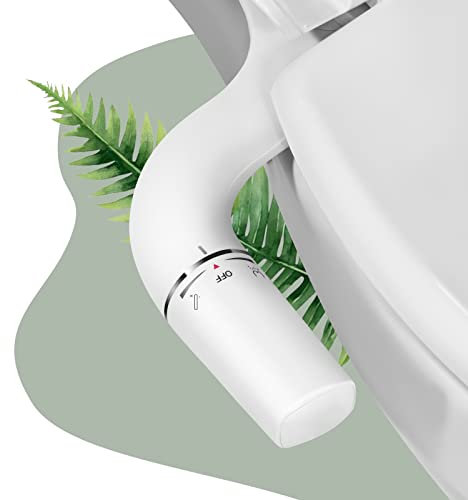 SAMODRA Selbstreinigendes Bidet für Toilette, ultradünn, Einzeldüse, Bidet-Aufsatz für Toilette mit verstellbarem Wasserdruck, frisches Wasser, minimalistisches Bidet, einfache Verwendung