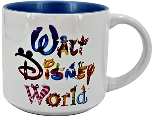 Disney Parks Exclusive - Ceramic Coffee Mug - Walt Disney World Character Letters