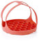 Pressure Cooker Sling, Silicone Bakeware Sling for 6 Qt / 8 Qt Instant Pot and Multi-Function Cooker Anti-scalding Bakeware Lifter Steamer Rack with Handles Silicone Hot Pan (Red)