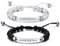 Cupimatch Paar Armband mit Gravur, Personalisierte Edelstahl Glänzend Poliert Pärchen Armkette Panzerkette für verliebte Damen Herren zu Weihnachten Jubiläum Hochzeit Geburtstag Valentinstag