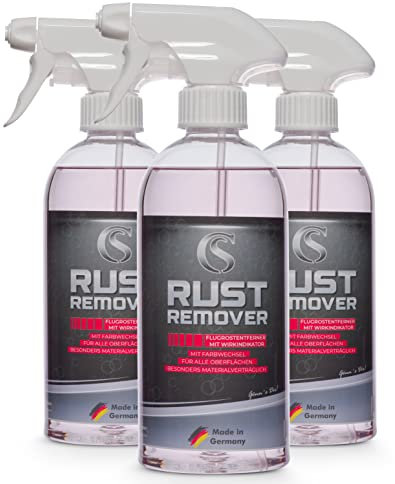 Car Sense Flugrostentferner 3x0,5L mit Wirkindikator I Effektive Autopflege für Rostfreies Finish auf Lack Chrom Stahl