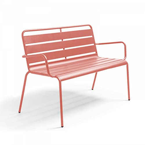 Oviala Gartenbank aus Metall, Ton – Palavas