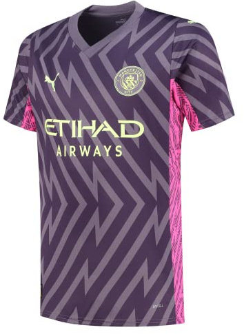 Manchester City FC Herren 2023/24 Torwarttrikot - Lila - Größe: XL